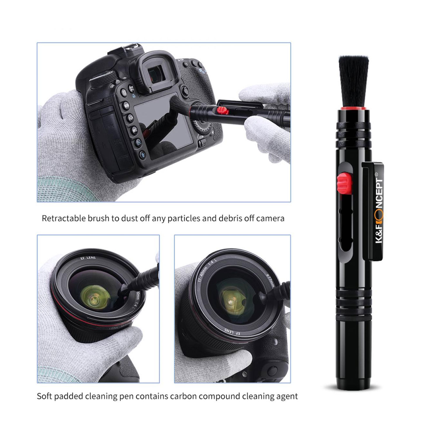 کیت تمیز کننده لنز و دوربین کی اند اف K&F Cleaning Kit - تصویر 3