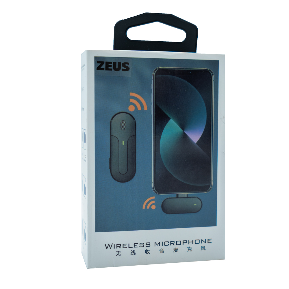 میکروفون بیسیم یقهای دوکاربره Zeus k83