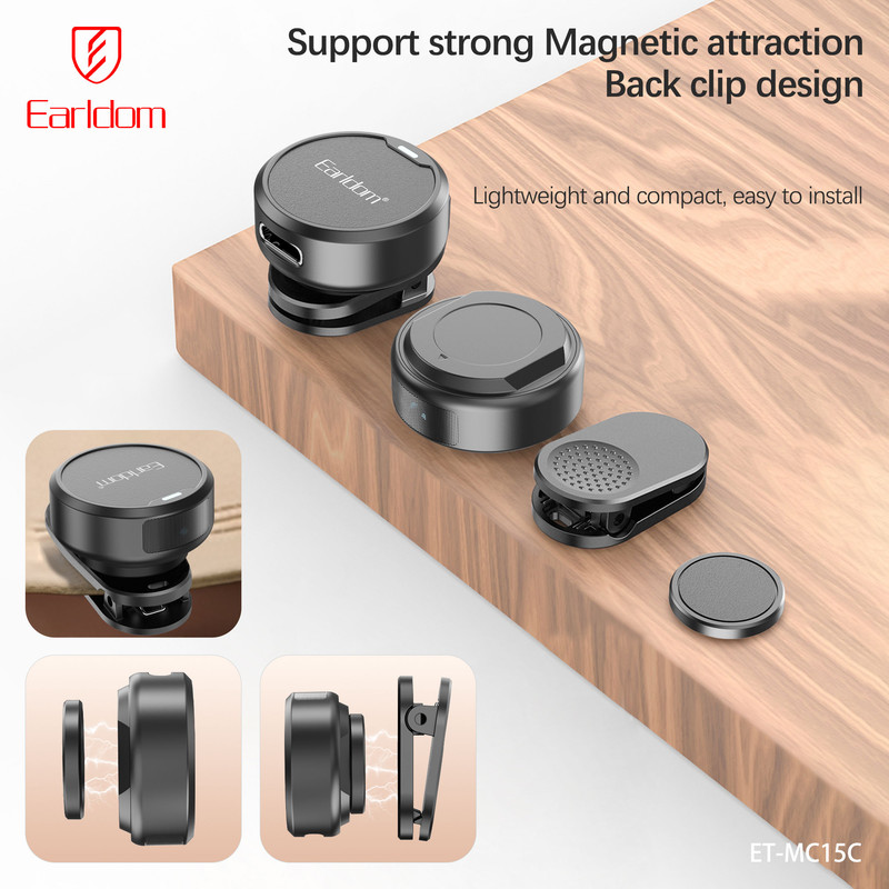 میکروفن بی سیم ارلدام مدل MC15C با درگاه اتصال USB-C - تصویر 4