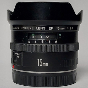 لنز فیش آی کانن 15 مم اف 2.8 canon fisheye 15mm f 2.8 (دست دوم)