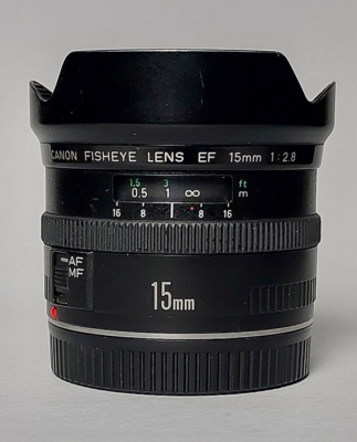 لنز فیش آی کانن 15 مم اف 2.8 canon fisheye 15mm f 2.8 (دست دوم)