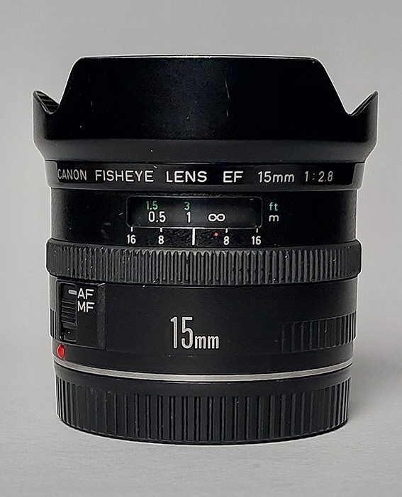 لنز فیش آی کانن 15 مم اف 2.8 canon fisheye 15mm f 2.8 (دست دوم)